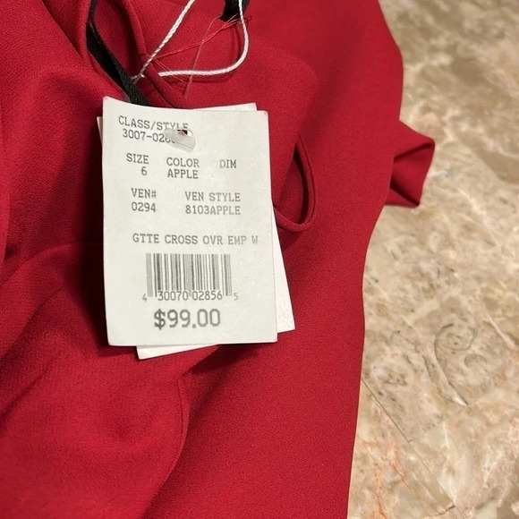 Y2K MICHEALANGELO dress size 6.NWT, red,maxi,fitted,lined,classy,spaghetti strap - Picture 8 of 16